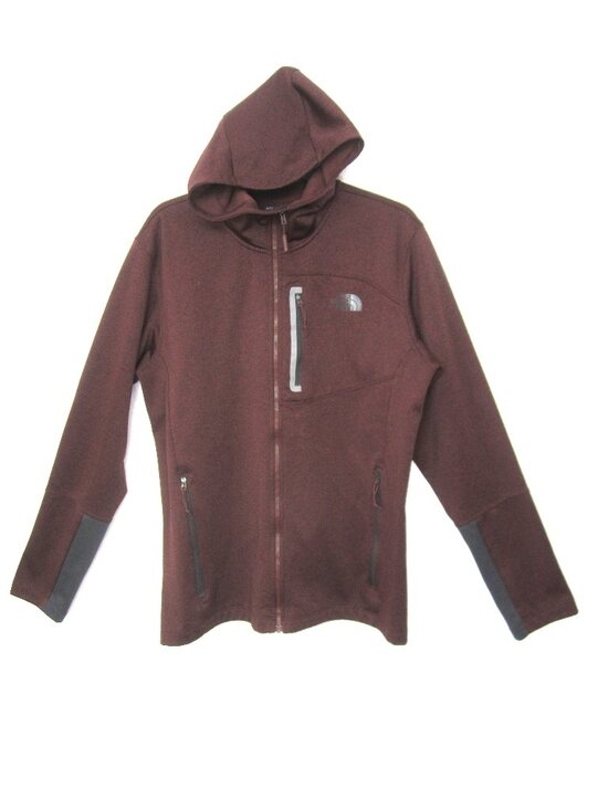 The North Face Other - The North Face Men’s L Canyonlands Full Zip Maroon Heather Fleece Hoodie Jacket
